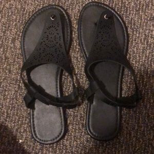 Black new sandals very cute!!